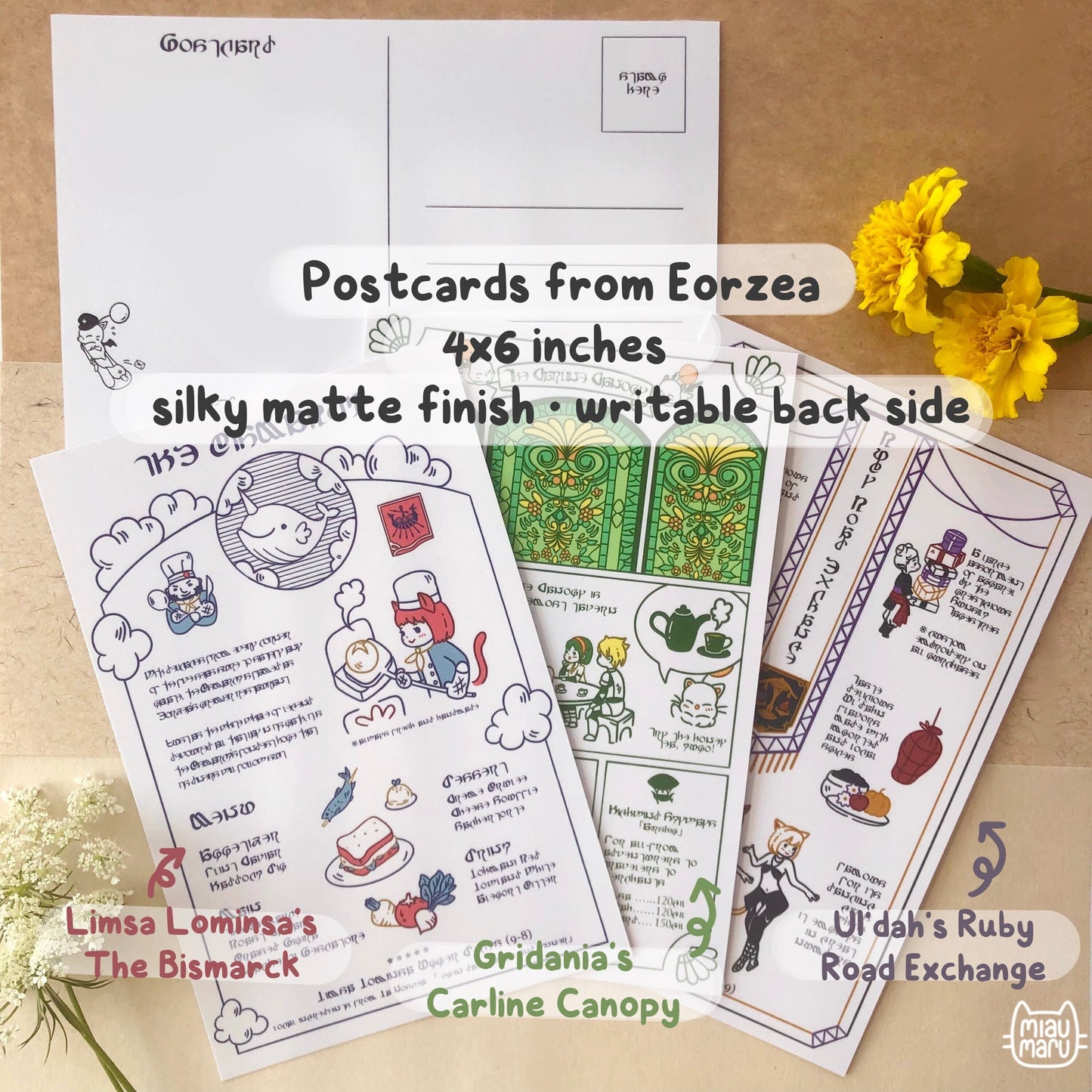 FFXIV Postcards from Eorzea Art Print | 4x5 Inch | matte