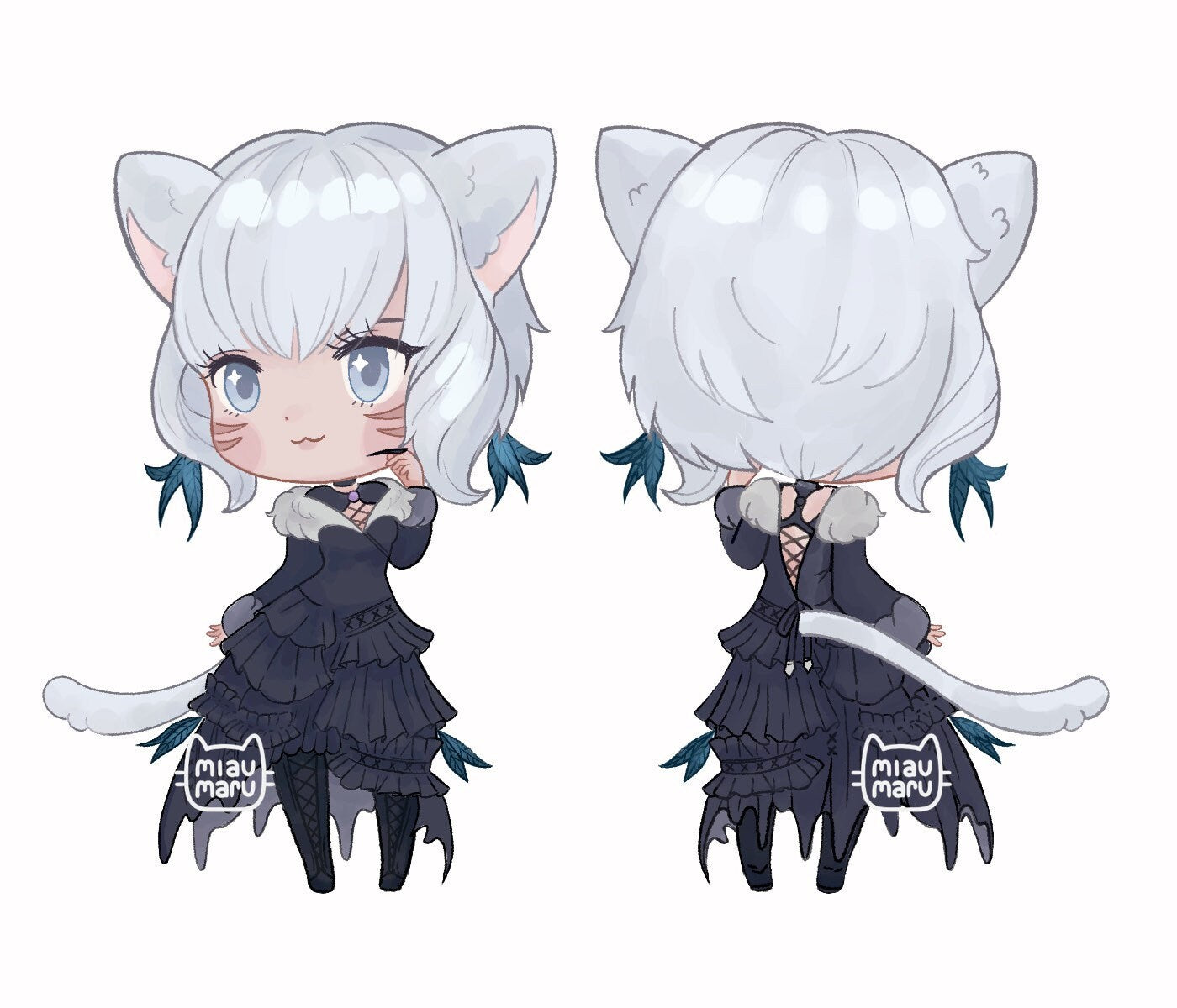 FFXIV Endwalker Scions / NPC Charm / Keychain | Double-sided | 2 inch | Alisaie, Alphinaud, Estinien, G’raha, Y’shtola