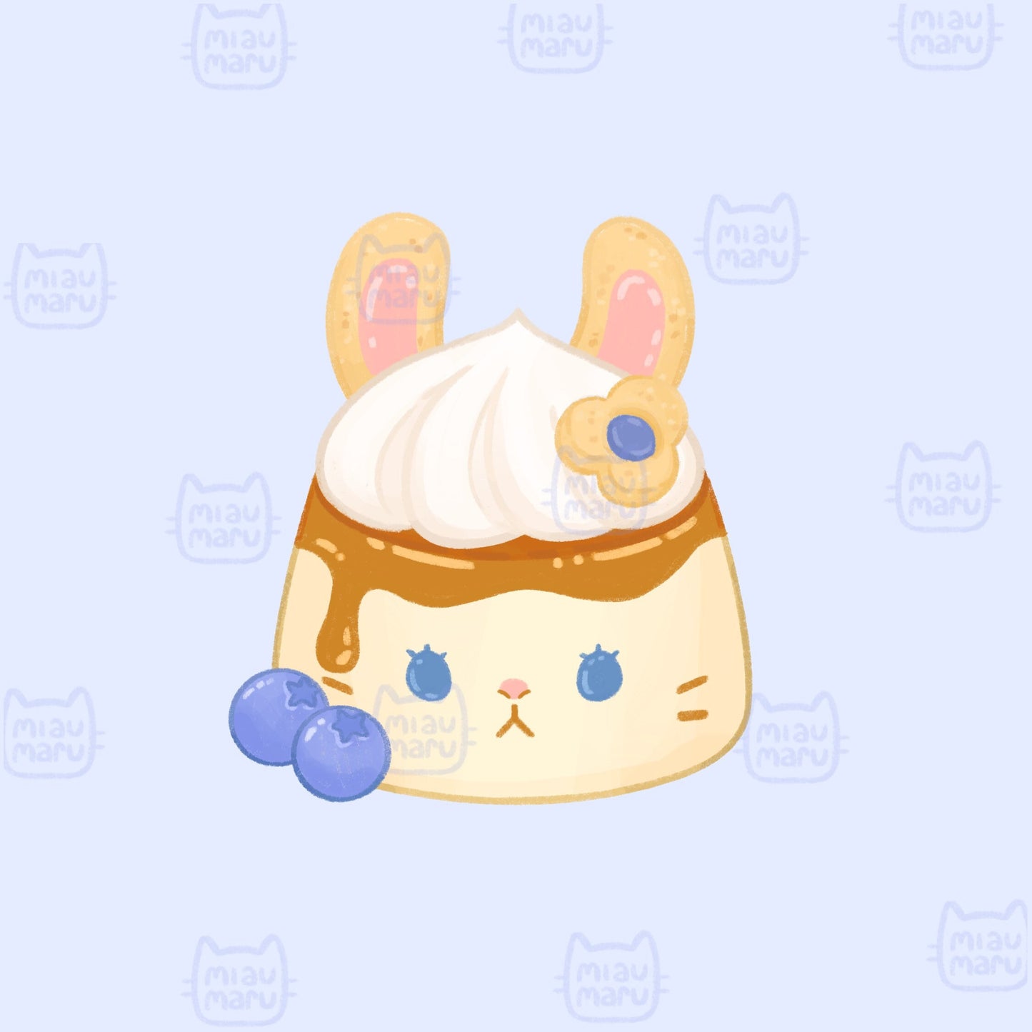 FFXIV Puddingway sticker | loporrit pudding | 2.5 inch | matte vinyl sticker