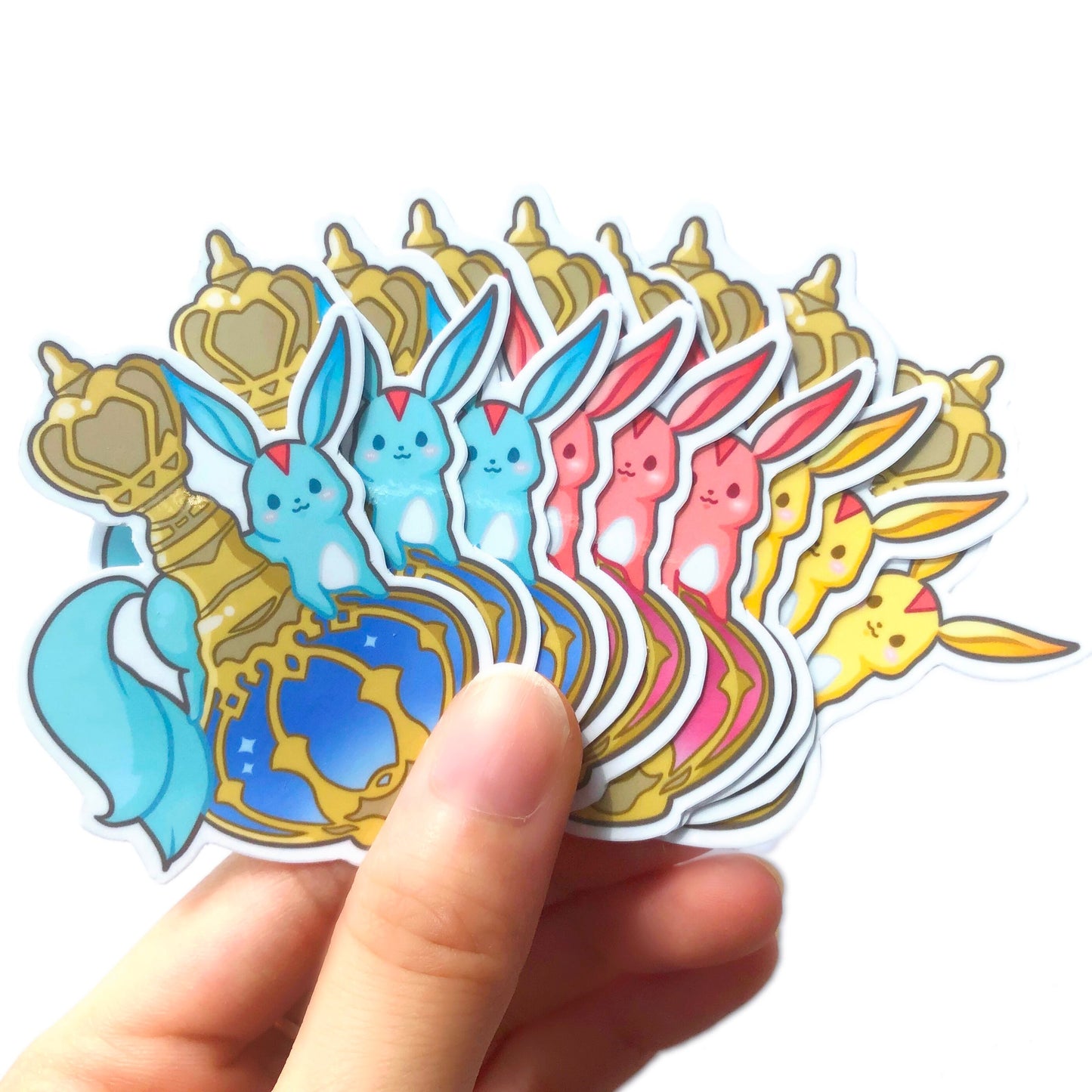 FFXIV Carbuncle Fantasia Sticker Pack | 2.5 inch | glossy vinyl